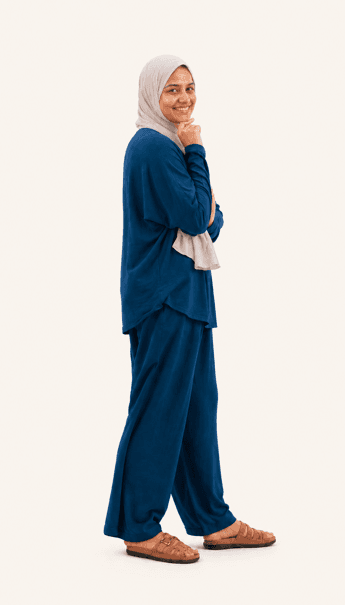 Blue Co-ord Set - Image 2 | Be. Blue Co-ord Set - Co-ord Set - Image 2 | Be. Minimal Fashion